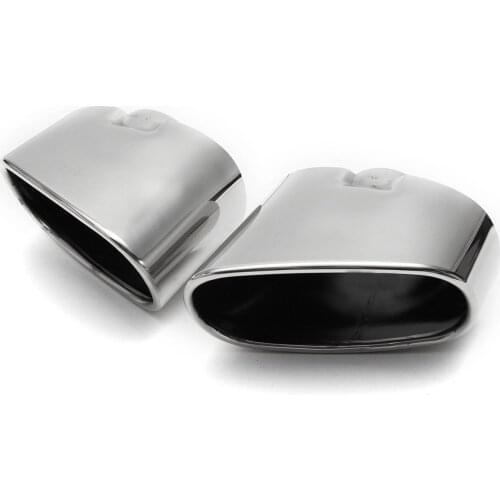 For BMW X5 E70 2008 2009 2010 2011 2012 2013 Pair Chrome Exhaust Dual Tail Pipe Muffler Tip Stainless Steelauto accessories