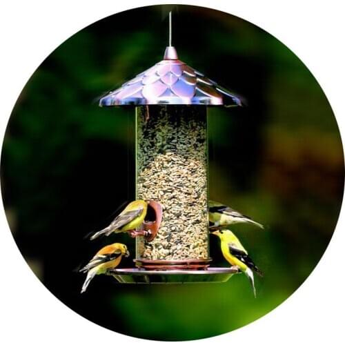 European Style Wild Bird Feeder Outdoor Bird Feeders Food Container