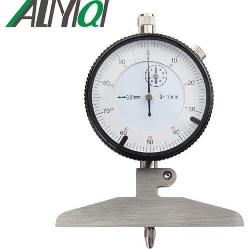 0-100mm 0.02mm Dial depth gauge indicator Hard alloy probe easy to operate