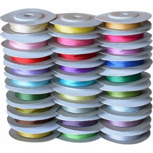 Cold Colors. 10 mm 3/8 inch Wide 100% Pure Mulberry Silk Ribbon for Embroidery Handcraft Double Faced Thin Taffeta Silk Trim