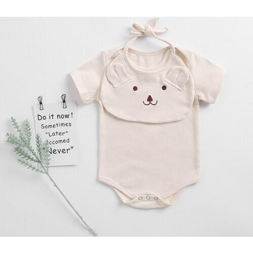 Newborn Baby Rompers For Boys Girls Baby Clothes With Bibs Spring Baby Boys Clothes 100% Cotton Infant Boys Jumpsuit Overalls