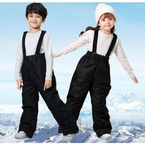 Ski Pants Kids Girls Boy Outdoor Windproof Waterproof Warm Snow Trousers Children Winter Skiing And Snowboarding Pants Brand
