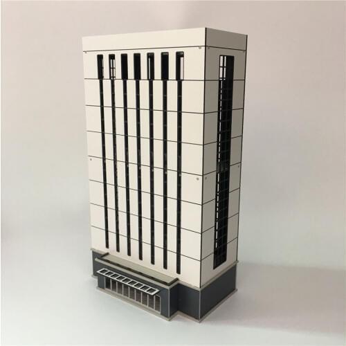 1/150 Gundam Train Station Scene Architectural Scene Model Modern Building Hard Plastic Assembly Model