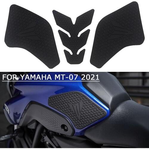 FOR YAMAHA MT-07 MT07 2021 Motorcycle Non-slip Side Fuel Tank Stickers Waterproof Pad Rubber Sticker