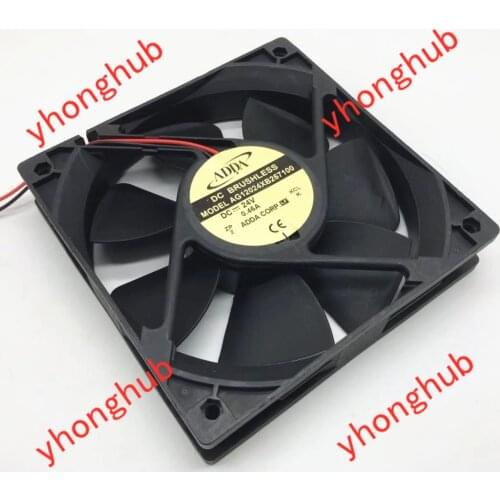 ADDA AG12024XB257100 DC 24V 0.46A 120x120x25mm Server Cooling Fan