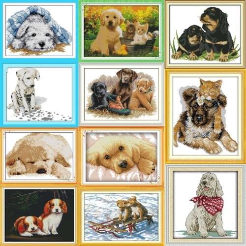 Oneroom cross-stitch kit cross stitch set All kinds of dog series cross stitch pattern kits handcraft make embroidery