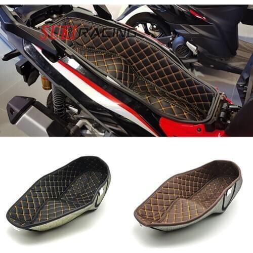 PU Leather Liner For HONDA ADV150 ADV-150 2019 2020 Rear Trunk Lining Seat Bucket Liner Cover Motorcycle Accessories
