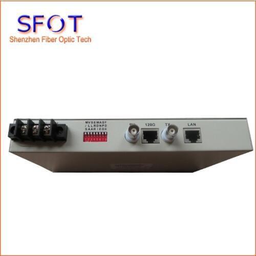 Protocol Converter, E1 to FE converter, E1 to 10/100M converter, E1/10/100Base-T 75/120ohm, DC-48V, 1 Pair
