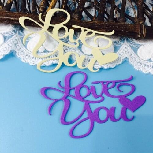 Valentines Day cutting dies of new 2019 arrival card paper embossing scrapbooking craft diy photo album love you cutting dies