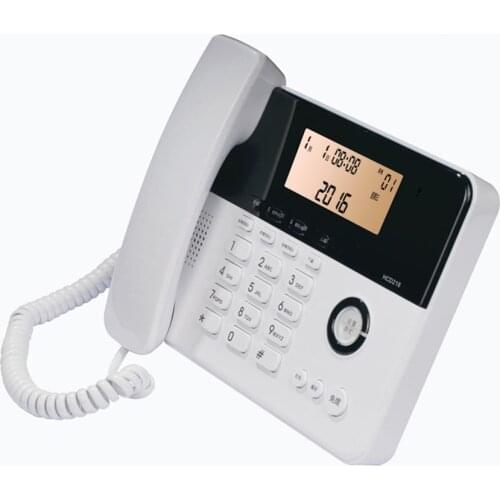 Corded Phone with Speaker, Caller ID, Orange LCD Backlit, Desk Telephone Landline System for Small and Medium Business