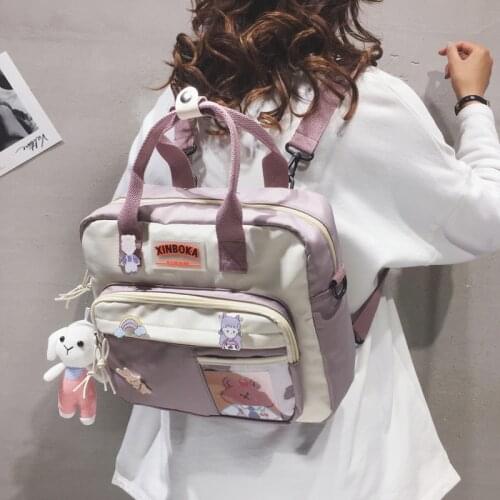 Small Tutorial Backpack Women Ins Korean Multi-functional School Backpacks for Teens Female Cute Waterproof Shoulder Travel Bags