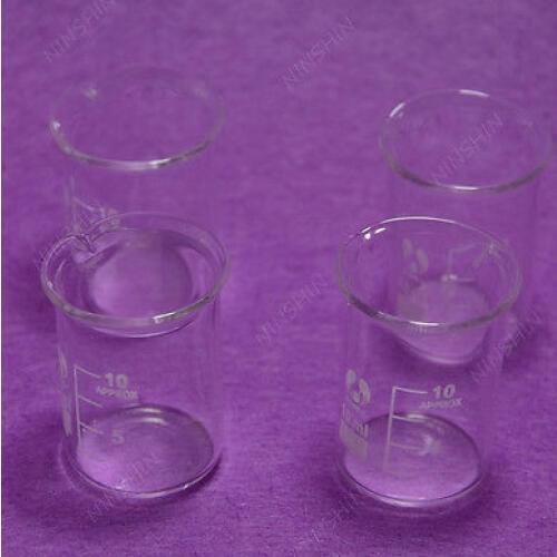 10mL Glass Beaker,4pcs/lot,Low Form Beaker,Quality Item,Lab Glassware