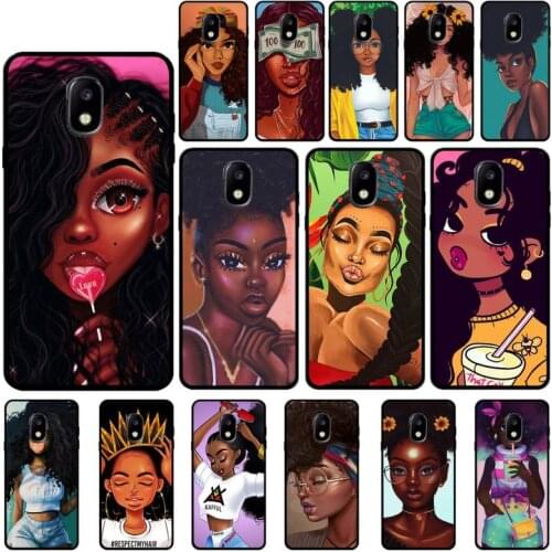 YNDFCNB MELANIN POPPIN Black Girl Phone Case For Samsung Galaxy J7 J6 J6PLUS J8 J4 J4Plus J7DUO J7NEO J2 J5 J6 J7 Prime
