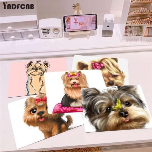 YNDFCNB New Cartoon Yorkshire Terrier Dog Puppy Beautiful Anime Mouse Mat for Overwatchs Top Selling Wholesale Gaming Pad mouse