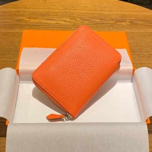 Women Small Wallet Genuine Leather Solid Fashion Luxury Brand Ladies Short Purse High Capacity Cowhide Zipper Money Bag