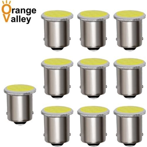 10Pcs 1156 BA15s P21W Car Auto Bulb R5W R10W Brake Light Source Lamp Turn Sig 7506 1157 BAY15D COB LED 12814 13814