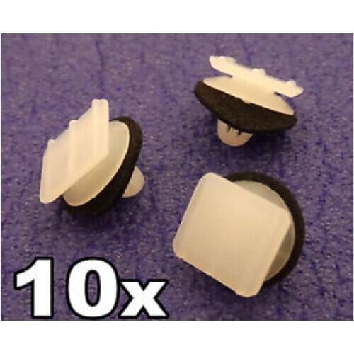 10x For Honda Plastic Clips for Triangular Door Wing Mirror- Garnish / Trim / Cover