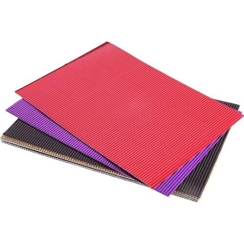 10x Corrugated Craft Paper Corrugated Cardboard Novelty Crafts Multi-Color