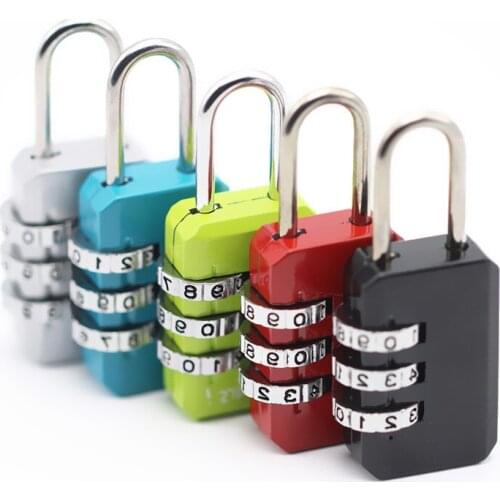 3 Dial Digit Number Combination Password Lock Travel Security Protect Locker Travel Lock for Luggage/Bag/Backpack/Drawer