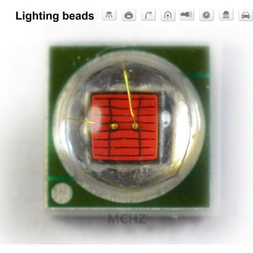 40PCS 3535 beads 3v 2v 1W 2W 588-590nm 460-465nm 620-625nm red green blue yellow pink cold and white Lamp beads for plant growth