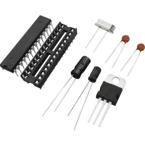 5set=40pcs ATMEGA328P-PU without-Ar duino BOOTLOADER + DIP Socket & 16MHz crystal Kit