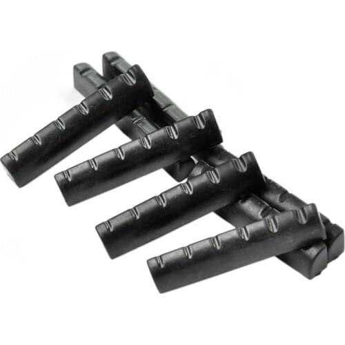 Lots of 50 pcs Acoustic Guitar Slotted Nuts Upper Saddles Bridge Black