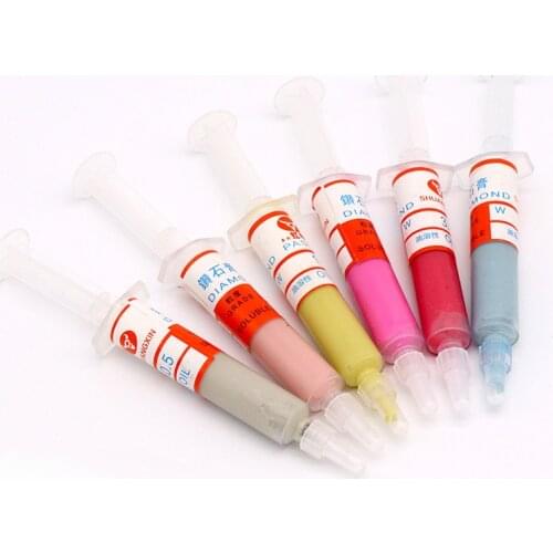 2pcs/lot W0.5-w40 Grit 320~10000 Diamond Abrasive Paste Needle Tube Grinding Polishing Lapping Compound Factory