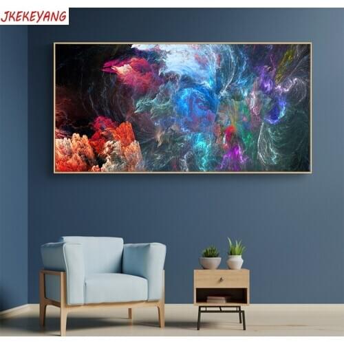 Large 5D Diy diamond painting Colored clouds Diamond Mosaic Rhinestone Embroidery cross stitch Y3795