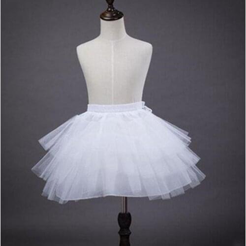 Kids Petticoats Flower Girls Dresses Little Girls Crinoline 2 Hoop Skirt Petticoat Lolita Skirt Underskirt Vestido De Novia