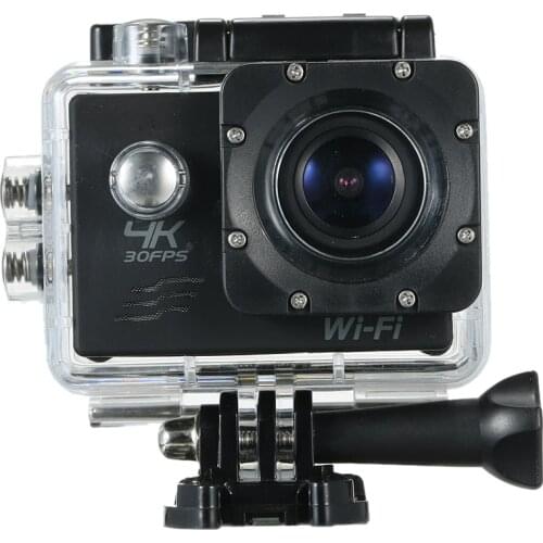 Action Camera 4K 16M WiFi Sports Camera 170 Degree Wide Angle Waterproof Sports Camcorder with 2 LCD Rechargeable Mini Cam