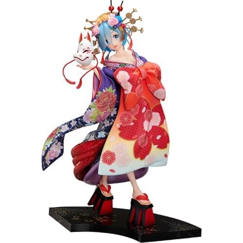 Anime Re: Life in a different World From Zero Kimono Rem Oiran do uchu PVC Action Figures toys Collection Model Doll Gift
