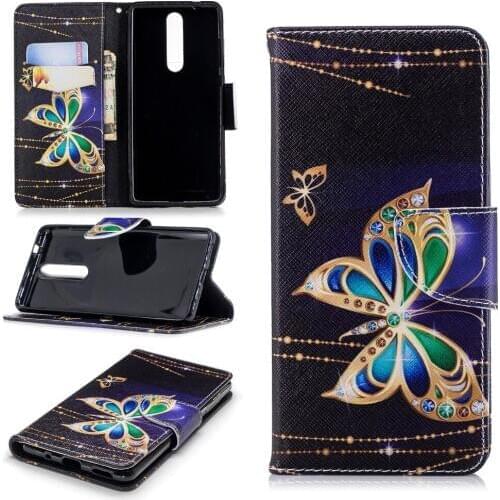 Flip Case For fundas Nokia 5.1 / Nokia 5.1 2018 Case Cover Stand Case For Nokia 2.1 3.1 5.1 2018 Case + Card Holder