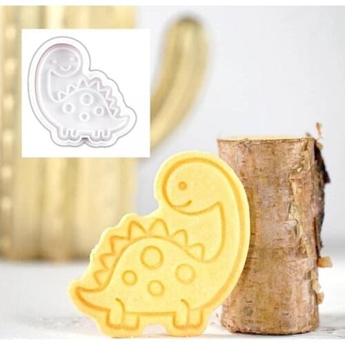 Cute Dinosaur Cookies Cutter Mold Dinosaur Biscuit Mould For Cookies Tools Forms Cutter For Gingerbread Cake Embossing Dino W9Y1