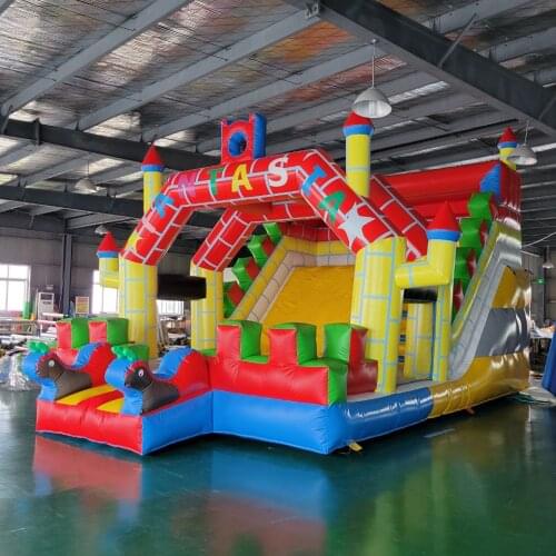Commercial inflatable slide inflatable trampoline castle inflatable bouncer slide with CE/UL blower