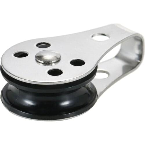 316 Stainless Steel Pulley Suit 2mm to 8mm Rope Blocks Rope Runner Kayak Boat Accessories Marine Canoe Anchor Trolley Kit Hot