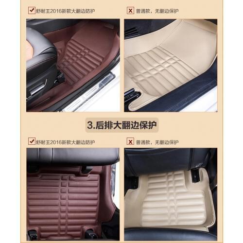 Myfmat custom foot leather car floor mats for TOYOTA COROLLA EX REIZ FJ Cruiser VIOS FS YARIS Alphard Tundra free shipping trend