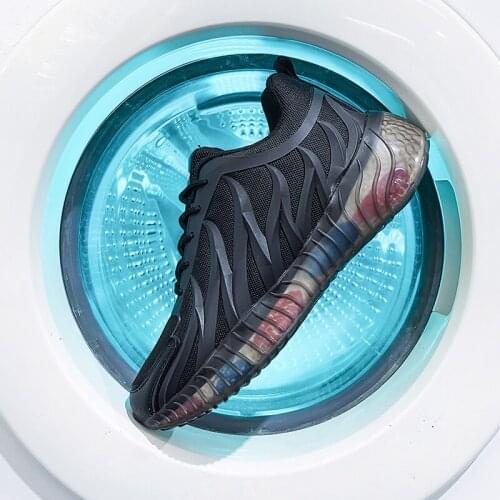 Black Mens Shoes Outdoor Fitness Walking Shoes Non-slip Wear-resistant Sneaker 2021 Mens Shoes Breathable Mesh Casual Shoes