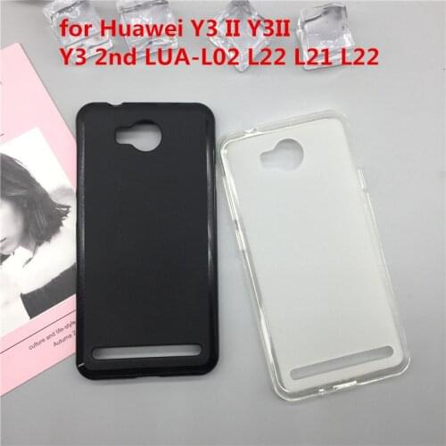 Original TPU Phone Case Covers for Huawei Y3 II Y3II Y3 2nd LUA-L02 L22 L21 L22 Matte Soft Silicone Back Cover Cases Capa Funda