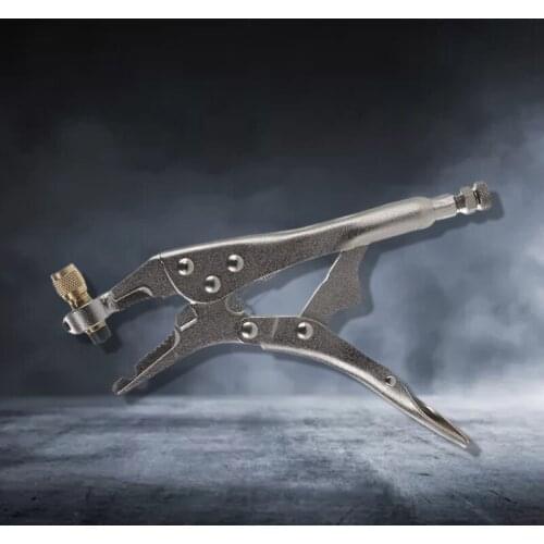 Anti-Rust Refrigerant Recovery Tube Locking Plier Gift for DIY Work Friends and Family Apply to Home Appliance Repairmen