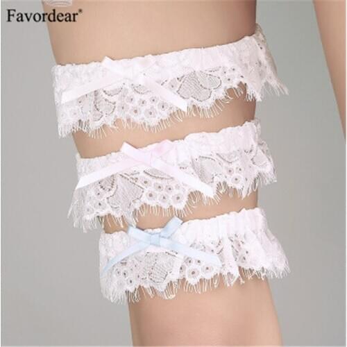 Favordear 2018 Wedding Accessories Garter Bride Dress Simple Lace Bridal Garter Wedding Garters For Bride