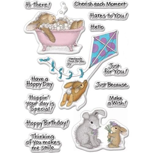 Mouse Clear Stamp for Scrapbooking Transparent Silicone Rubber DIY Photo Album Decor 8819