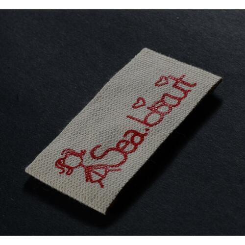 Separate cut folded clothing labels custom private brand woven/printed labels and garment tag/labels printing 1000pcs/lot