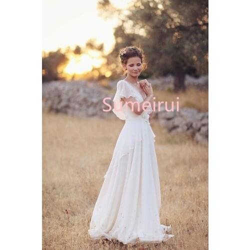 Шифоновые свадебные платья Suruimei China At AliExpress