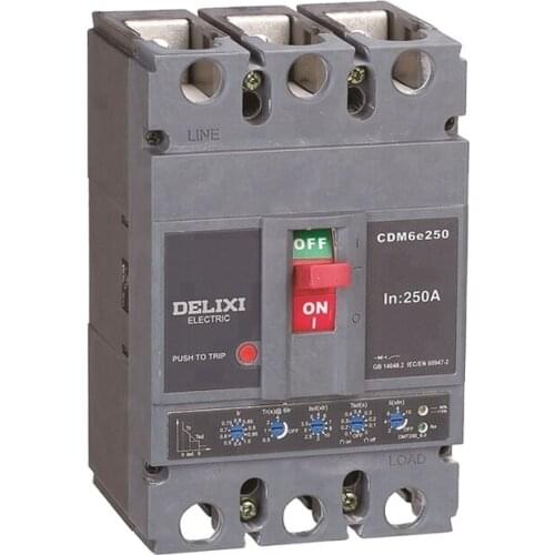 DELIXI CDM6E Thermomagnetic MCCB Circuit Breakers