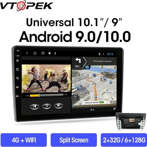 Vtopek 2din Android 9.0 Universal Car Radio Multimedia Video Player Navigation GPS for Toyota Nissan Honda Hyundai Kia Head Unit