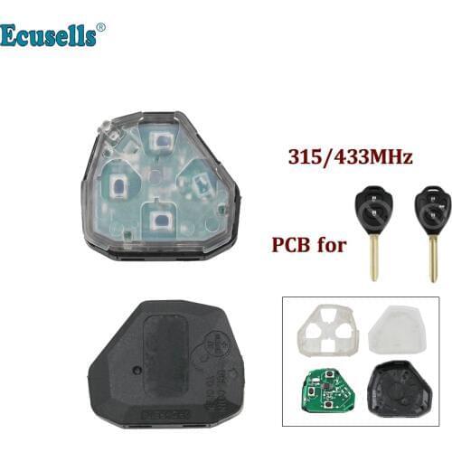 Internal Assembly of Remote Key for Toyota Camry Corolla Prado RAV4 Vios Hilux Yaris 315MHz 433mhz Transmitter Core