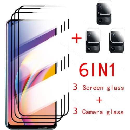 6in1 glass for oppo reno5 lite protective glass for oppo reno 5 lite light 5lite screen protector on appo reno5lite safety glass