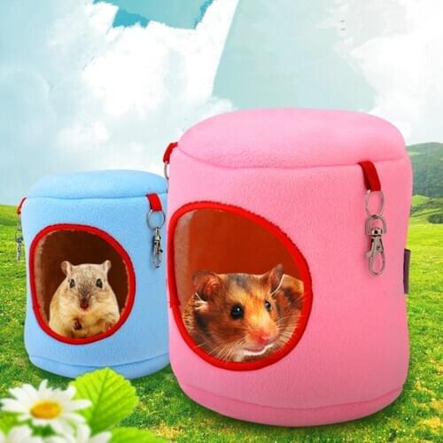 Winter Warm Cotton hanging Hamster Bed Small Animal Pet Rabbit Cage Guinea Pig Hamster Cage Bed Squirrel House Hedgehog Nest