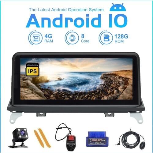 ZLTOOPAI 3G/4G SIM 128GB 10.25" Android 10 Auto Radio Multimedia Player For BMW X5 E70 X6 E71 2007-2013 CCC CIC GPS Navigation