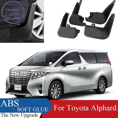 4pcs ABS Front & Rear Fender Protector For Toyota Alphard 2015-2018 Car Mud Flaps Splash Guard Mudguard Mudflaps